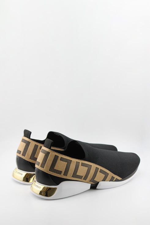 Luz da lua Geometric Pattern Slip-On Sneakers